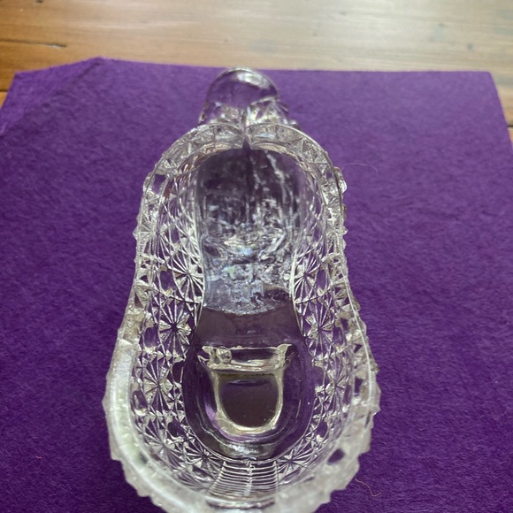 Antique Bryce Brothers Crystal Daisy & Button Glass Shoe Slipper - Circa 1886 - Picture 4 of 8